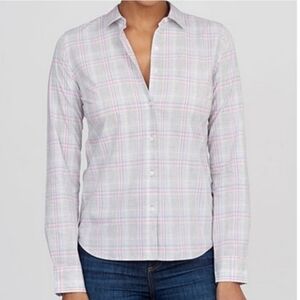 UNTUCKit Women's Chasseles Regular Fit Plaid Button Down Size 2